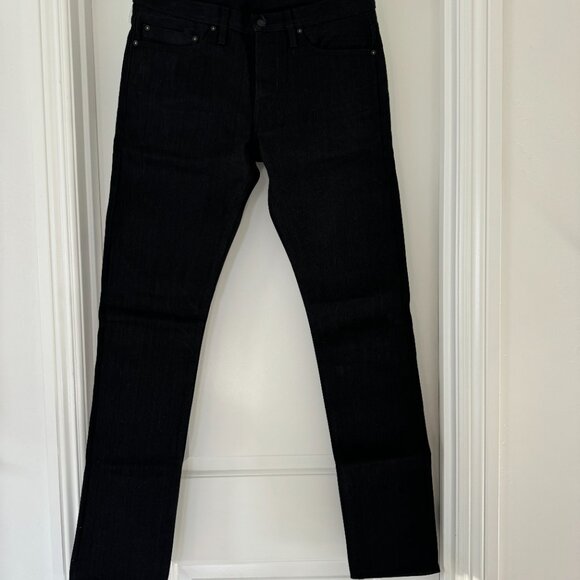 NWOT Deus Ex Machina Black Mens Messendon Selvage Denim Jeans - Picture 3 of 4
